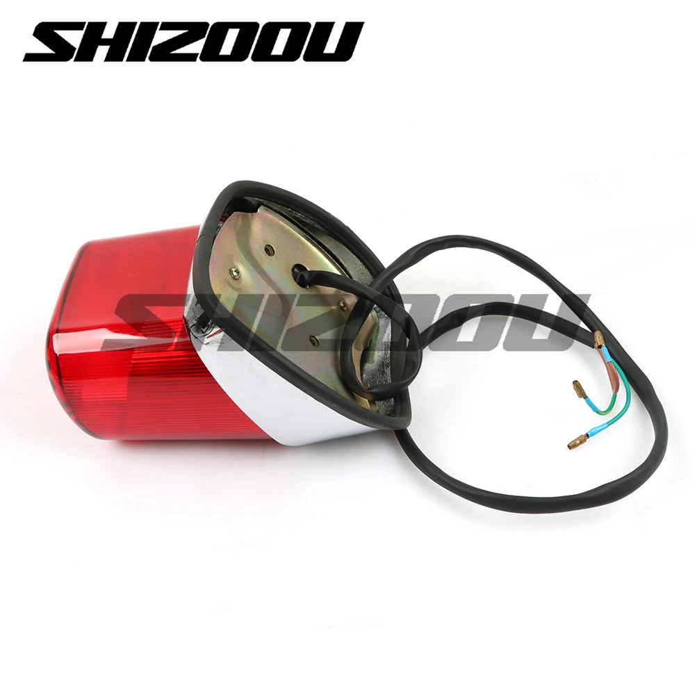 1PC Motorcycle Stop Brake Light Tail Rear Indicator ABS Red Motorbike Refit Parts For Yamaha XV250 XV400 Virago