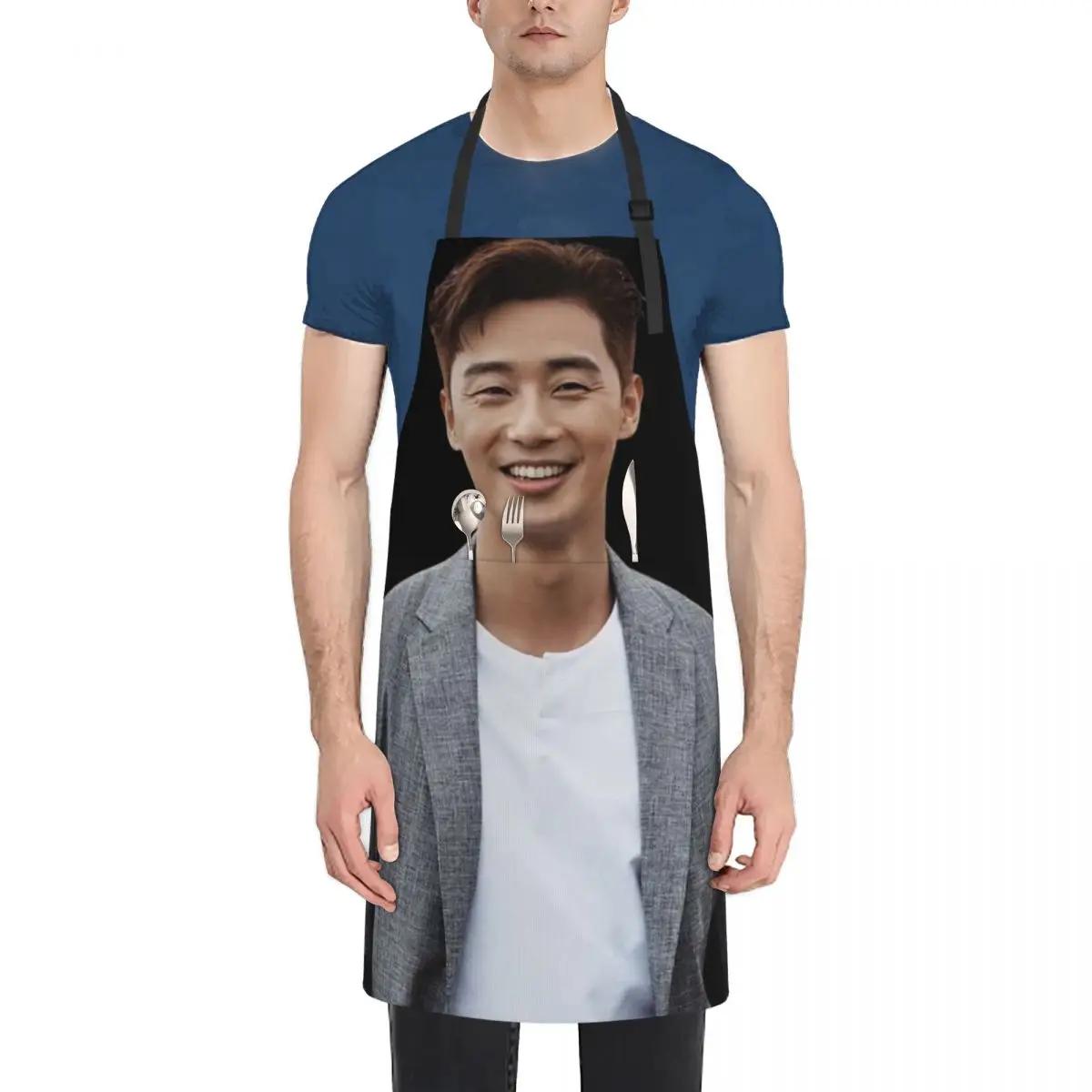 

Park Seo Joon - V12 Apron christmas Men kitchen chef costume Customizable Woman Apron