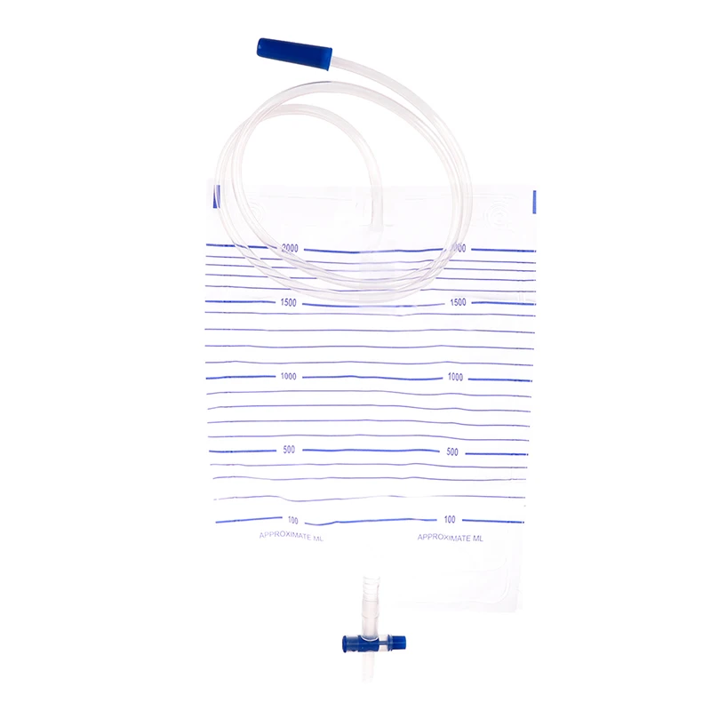 2000ml Disposable Urine Bag Unisex Anti-reflux With External Catheter Medical Urine Collector Drainage Pack Urinary Incontinence