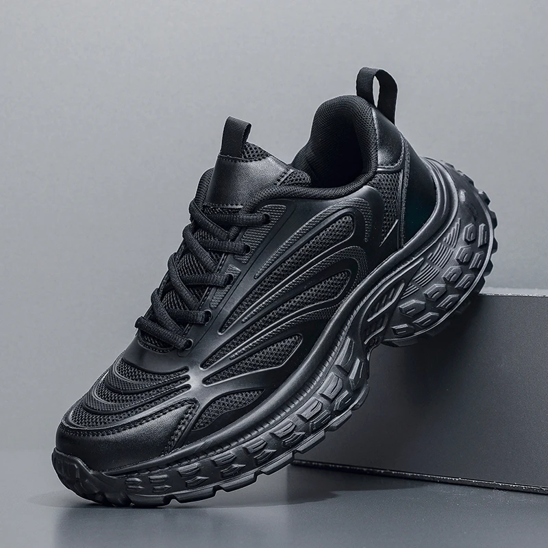 

Four Seasons Men's Shoes 2025 New Breathable Mesh Thick soled Sports Shoes for Youth Versatile Casual Running Shoes