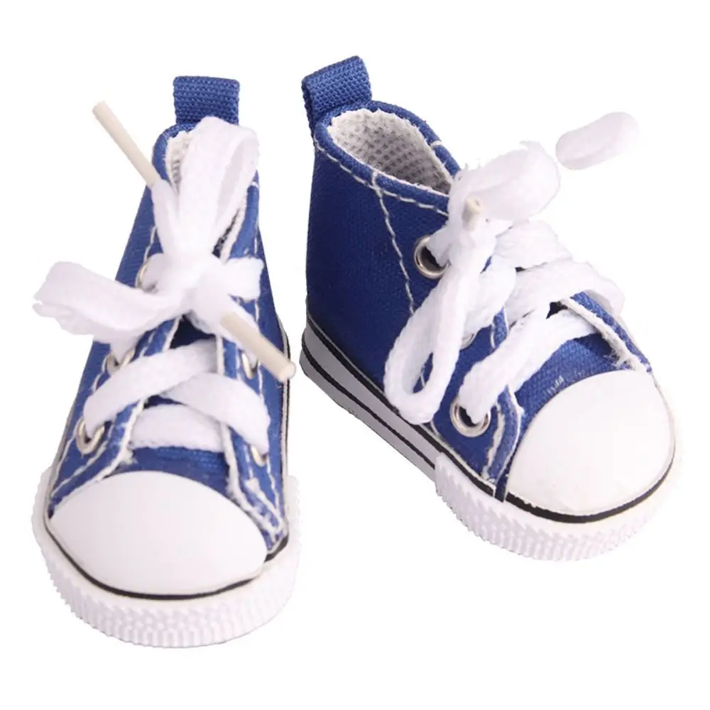 Puppen Zubehör Nette Puppe Mini Leinwand Schuhe Kawaii Mini BJD Puppe Schuhe 5CM Kunststoff Mini Casual Schuhe Mädchen Spielzeug