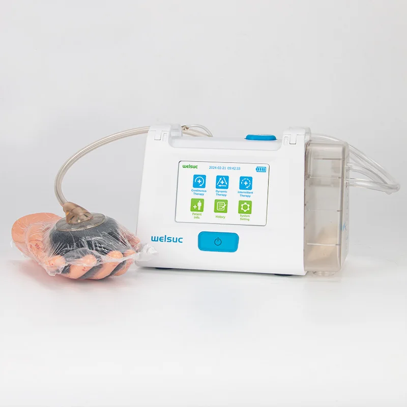 Medical machine Negative pressure wound therapy system VAC Vacuum pump device with NPWT sponge dressing kit and canister
