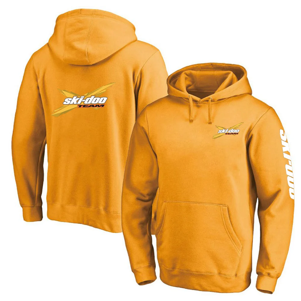 Ski Doo Can-am 2024 Men New Fashion Printing Solid Color Hoodies College Harajuku Comfortable Casual Pullover Sweatshirts