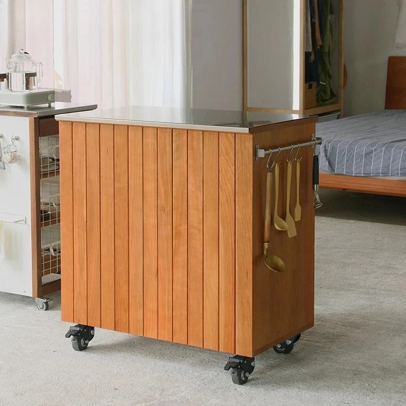Classic Trolleys Kitchen Islands With Wheels Design Simple Aesthetic Kitchen Islands Rustic Elegant Îles De Cuisine Furniture
