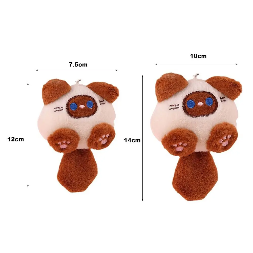 الأزياء DIY الحيوان المفاتيح أنماط متعددة القط الصغير قلادة حقيبة الملحقات لينة حقيبة الديكور زوجين #3