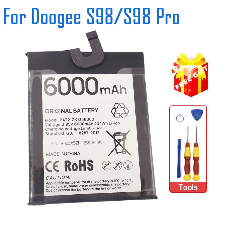 

Doogee S98 Pro Battery Original S98 Battery Inner Built Cell Phone Battery Repair Accessories For DOOGEE S98 Pro Smart Phone