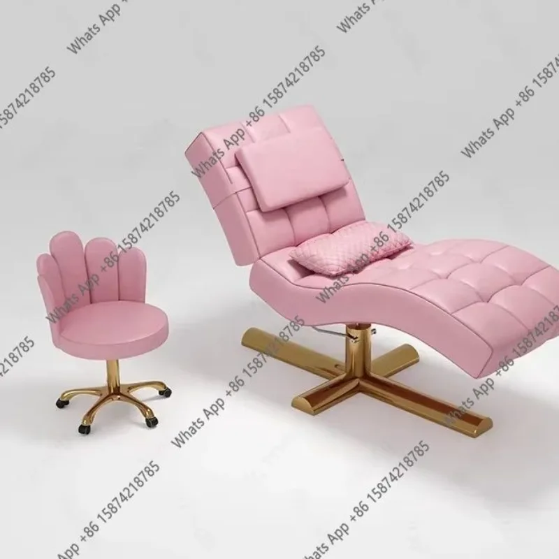 O 2026new Beauty Bed Beauty Salon Special Spa Massage S-shaped Eyelash Graphic Embroidery Face Height Of Head Adjustable