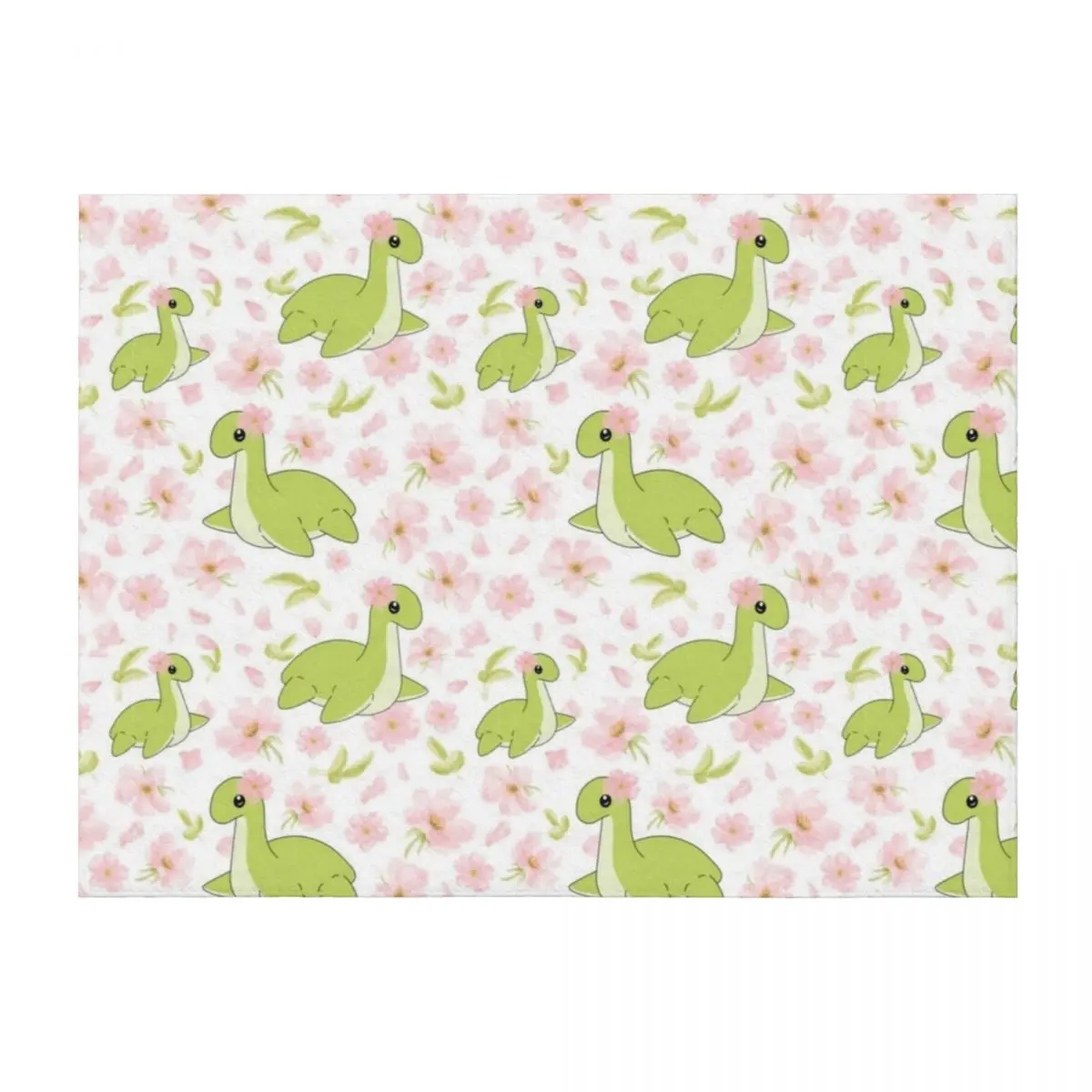 

Floral Nessie Throw Blanket Flannel Fabric Blankets For Sofas Bed Fashionable Retros Blankets
