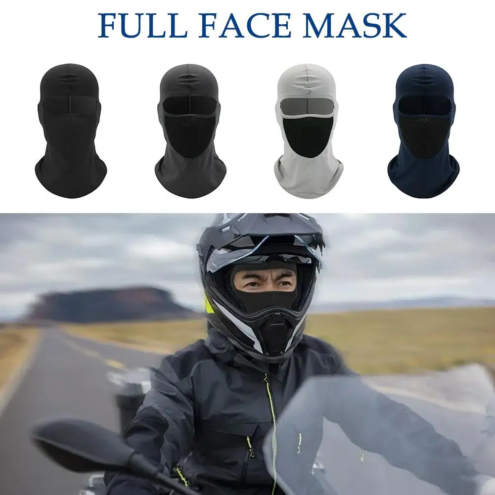 

Full Face Mask Cycling Windproof Headgear Motorcycle Head Outdoor Balaclava Motorcycle Cover Sports Mask Men Hat Breathable K0D6