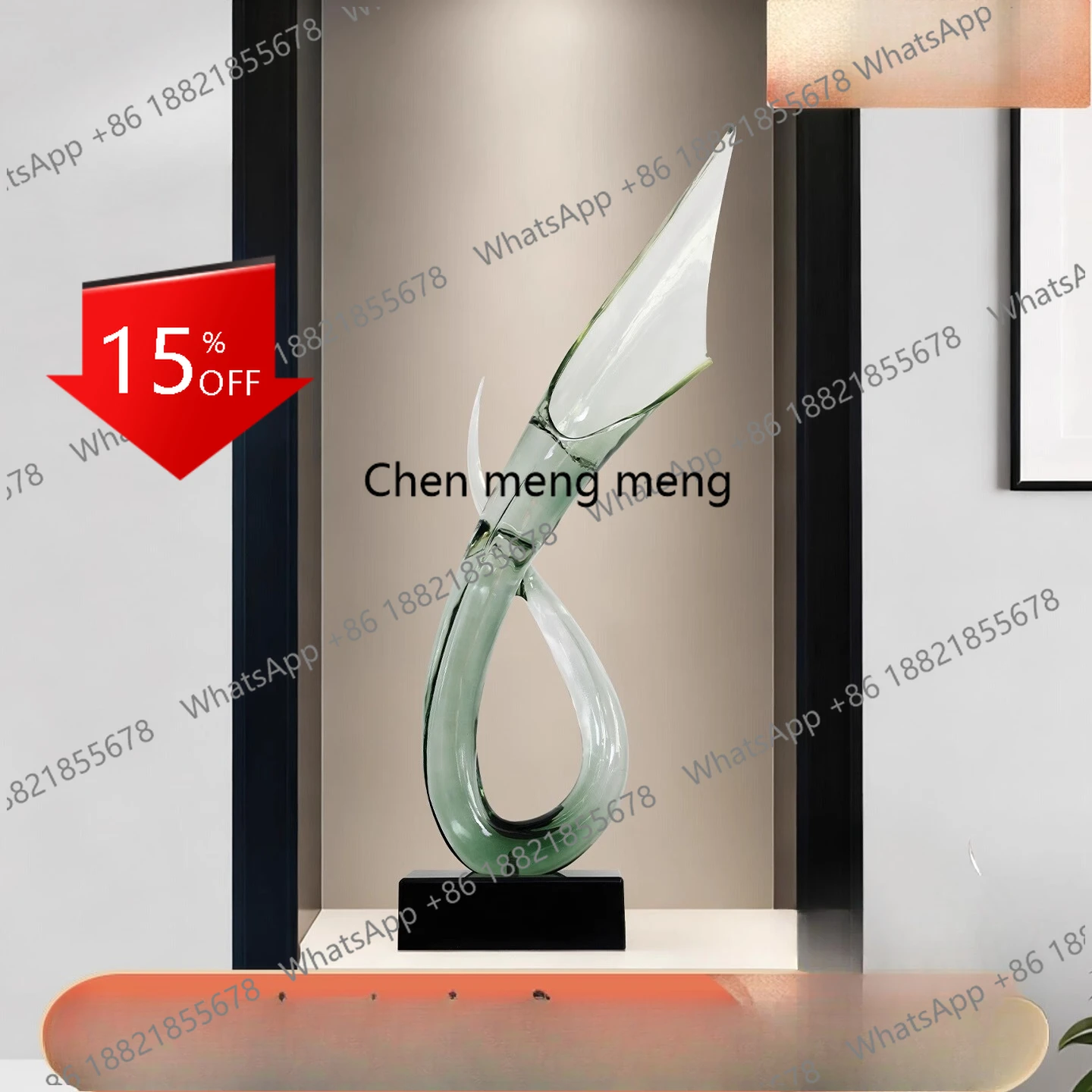 A139 Italian art light luxury sculpture porch model room vertical height floor ornament ornament