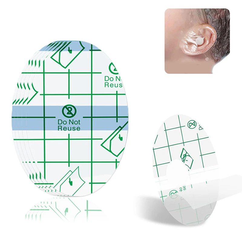 20Pcs Disposable Waterproof Baby Swimming Shower Ear Care Cover Ear Protection Stickers Earmuffs For Children