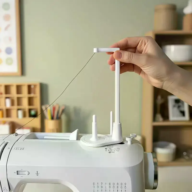 Stable Vertical Sewing Thread Stand, Smooth Feeding for Large Cones, Essential Accessory for Home Sewing Machines