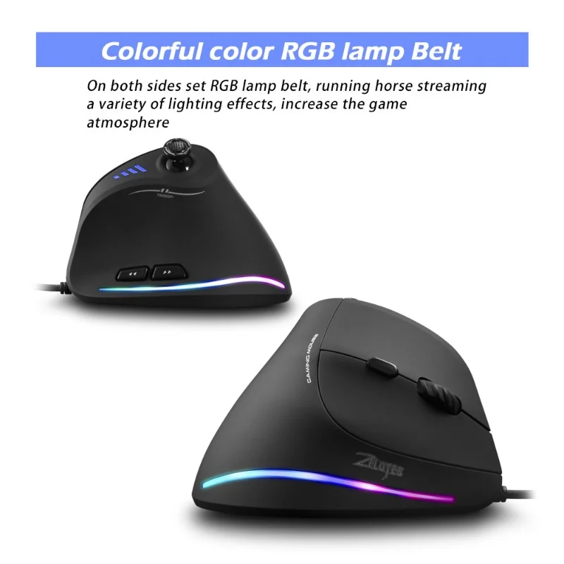 C-18 Upright Mouse Wired 11-Button Large Foot Pad Configuration Comfortable Feel Rgb Grip Custom Macro Programming Gaming Mouse