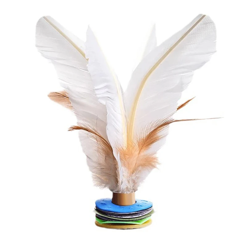 

1Pc Children 's Foot Kick Goose Feather Shuttlecock Toy For Physical Exercise China Kick Shuttlecock Fitness Entertainment