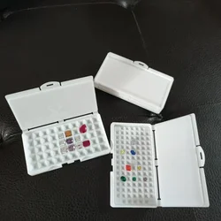 White Diamond Jewelry Storage Box 3-10mm Gemstone Display Organizer Case for Store Gems Bare Stone Packaging Cover Tray