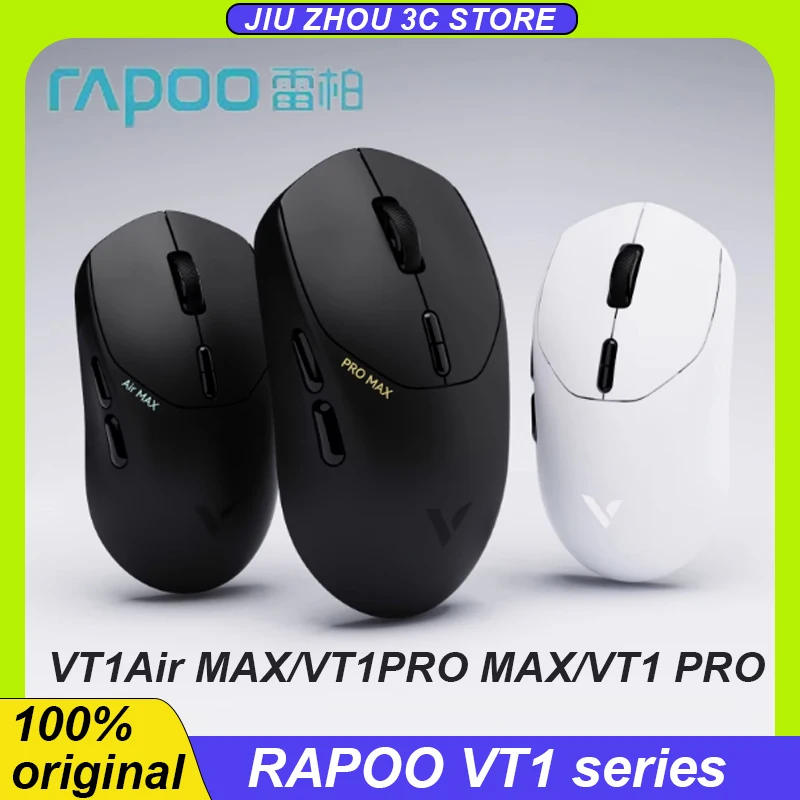 RAPOO VT1 PRO MAX Wiress Mouse PAW3950 30000DPI 750IPS Lightweight Dual Mode 800mAh 200h Ergonomic Esports Gaming Mouse Custom