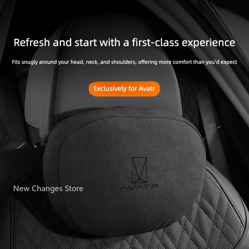 For Avatr 07 06 11 12 Headrest And lumbar support, Comfortable and Relaxing Waist Suede Automotive Interior Accessories