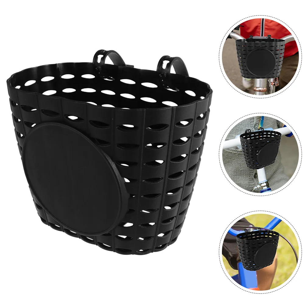 Bicycle Basket Bike Storage Holder Children Detachable Adult Electric Bicycles Riding Kids Accessory Plastic Front Container