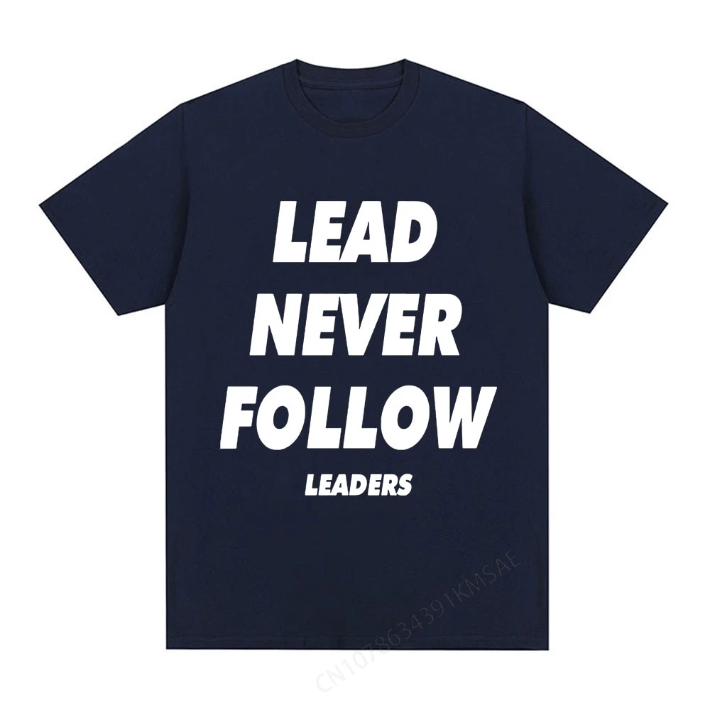 Chief Keef Lead Never Follow Leaders T Shirt Men Fashion Vintage T-shirts  Cotton Oversized Short Sleeve T Shirts Streetwear