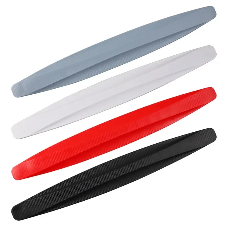 2Pcs Universal Anti-Collision Protector Rubber Car Door Products Auto Front And Rear Corner Bumper Cover Guard Lip Strip Sticker