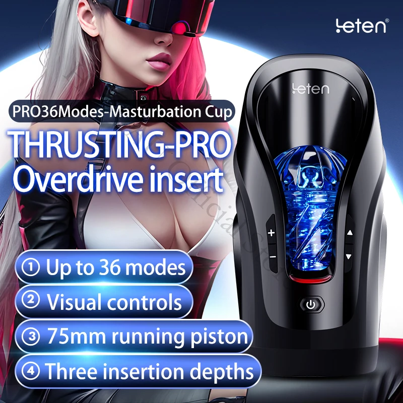 

Leten THRUSTING-PRO Automatic Sucking High Speed Thrusting Male Masturbator Machine Heating Vagina Masturbation Sex Toys For Men