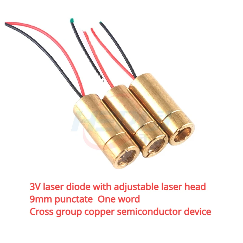 3V laser diode with adjustable laser head 9mm punctate One word Cross group copper semiconductor device