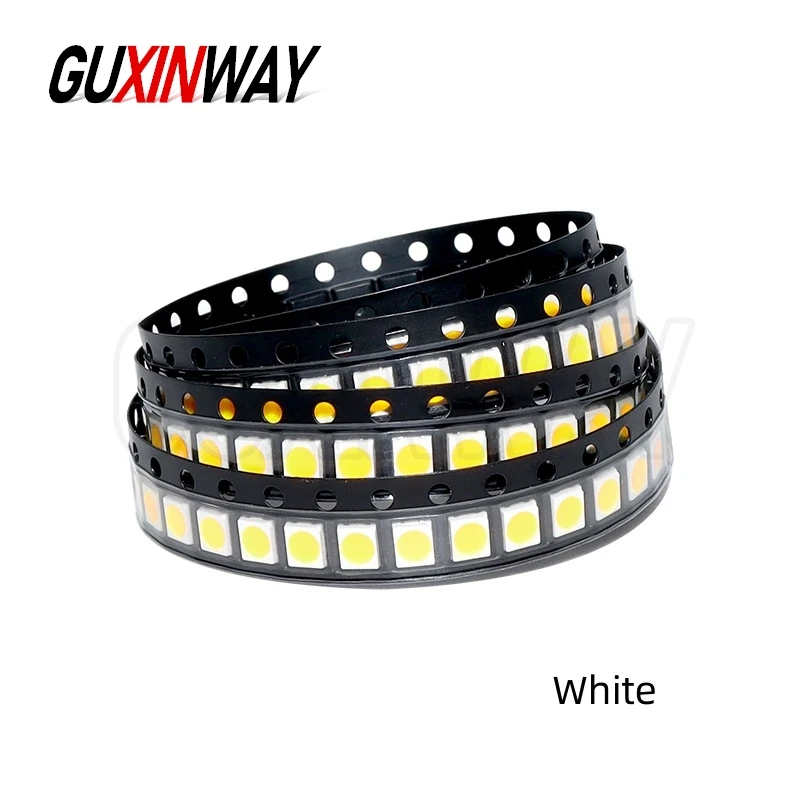 100 قطعة SMD 2835 أبيض/أبيض دافئ 0.5 واط 1 واط 3 فولت 6 فولت 9 فولت 18 فولت 30MA 60MA 80MA 100MA 150MA سطح جبل LED صمام ثنائي باعث للضوء مصباح