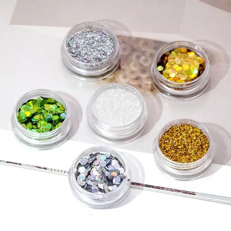 High Quality Onion Powder Joker DIY Nail Glitter Powder Handmade Eye Makeup Hexagonal Glitter DIY Nail Art Decorations