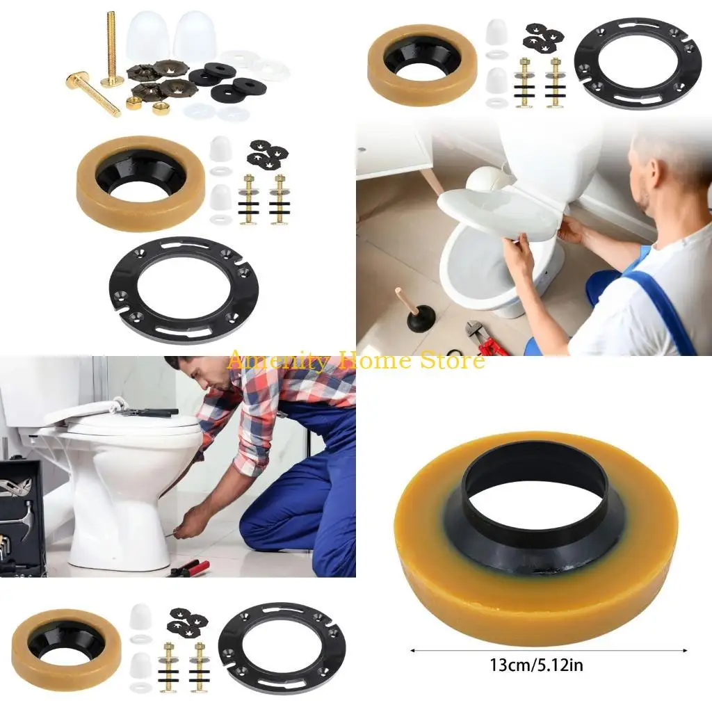 F26C Professional Toilet Mounting Hardware Toilet Installation Accessories Flat Toilet Flanges Plate Accessory Simple Installs