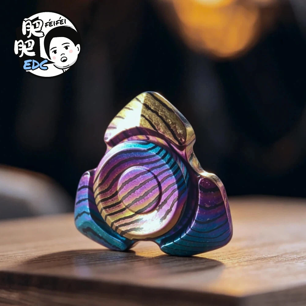 FeiFei EDC Knight-errant Fidget Spinner Stress Relief Toy Adults Anxiety Relief Gadgets Three-Bladed Fidget Spinner