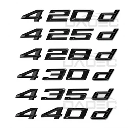 Car 3D ABS Trunk Letters Logo Badge Emblem Styling Decals Sticker For BMW 4 Series 420d 425d 428d 430d 435d 440d F30 F32 F33 F36