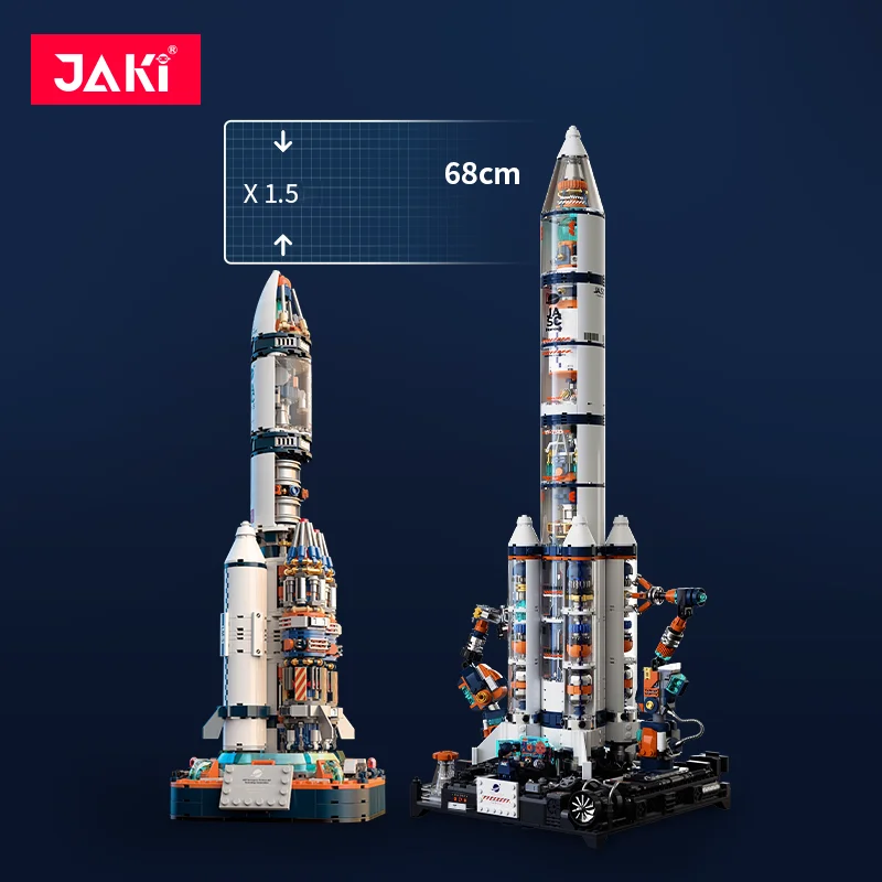 JK8515 Space Exploration series Space shuttle super rocket space core module model assembled boys building blocks toy gift