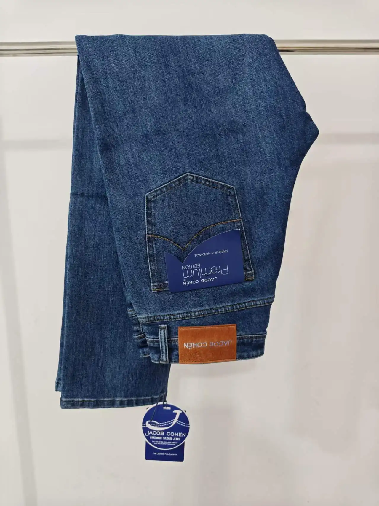 BLLIYOSS Leisure Jeans Thin Cotton Men 2026 New Business Embroidery straight-leg Outdoors Pants Old Money High-Quality 30-40