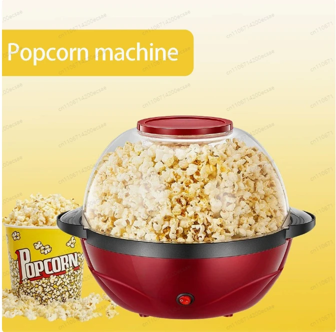 Corn Multifunctional Automatic Popcorn Making Machine 220V 5L Electric Popcorn Machine Hot Air Popcorn Popper Maker Kitchen DIY