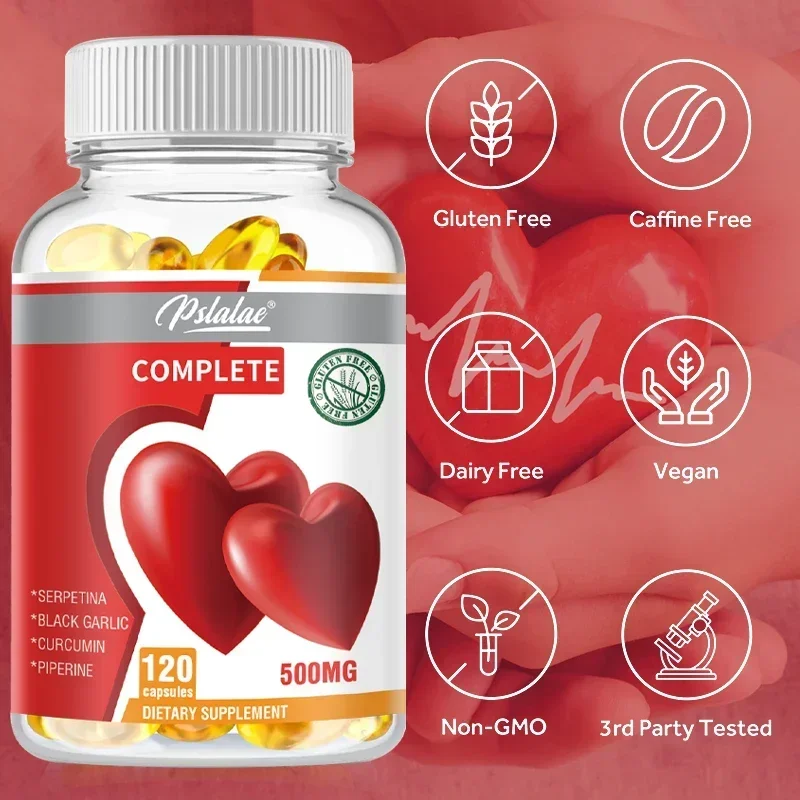 

Heart Healthy Capsules - Support Heart Health, Maintain Normal Blood Pressure Levels, Promote Blood Circulation, Anti-oxidationS