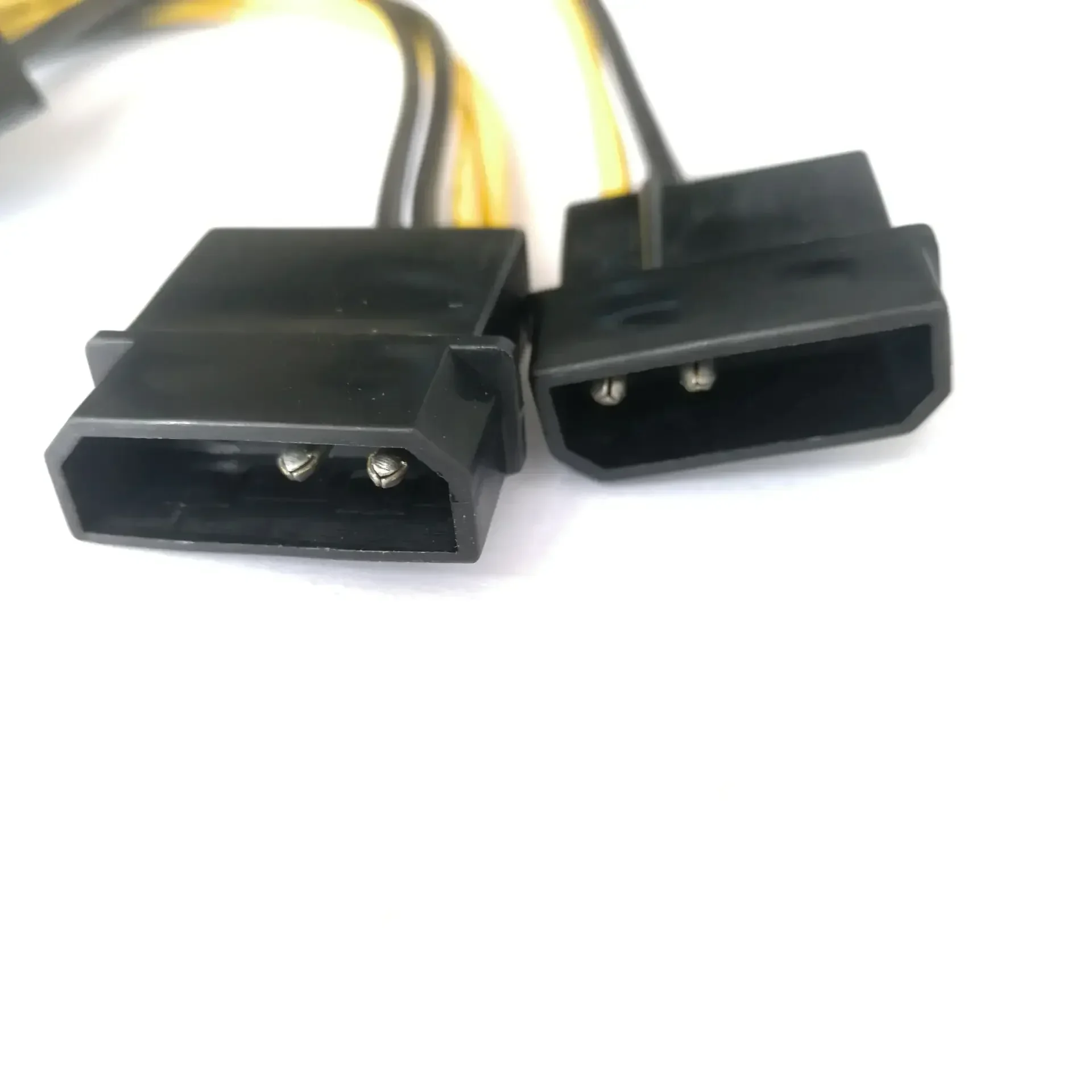 Cabo de alimentação pc, servidor interno dual 2 ide molex para cpu 8pin, cabo conversor 18awg, fio 15cm