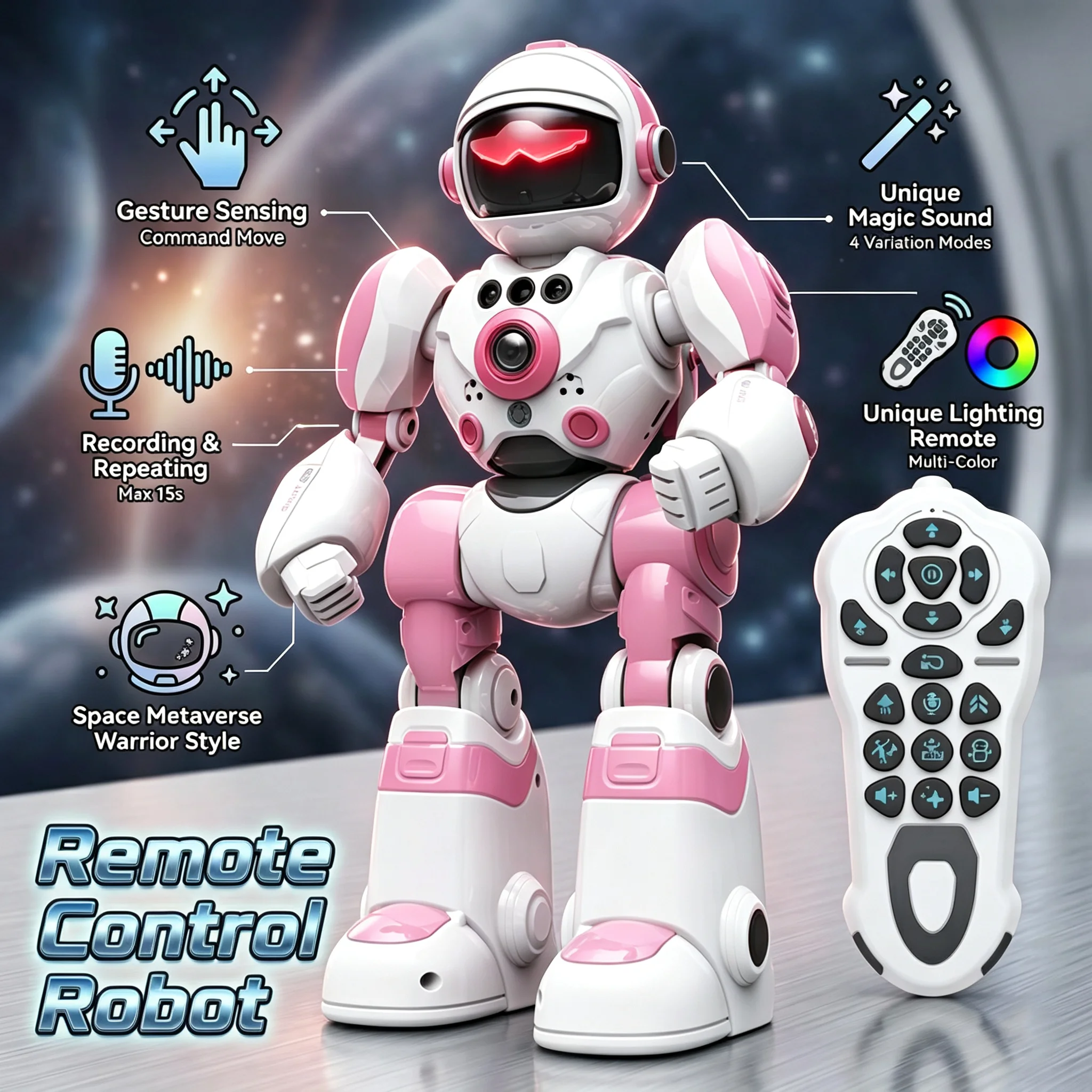 RC Robot Intelligent Voice Robot Gesture Remote Control Programming Music Dancing Machine Children Electric Educational Toy Gift