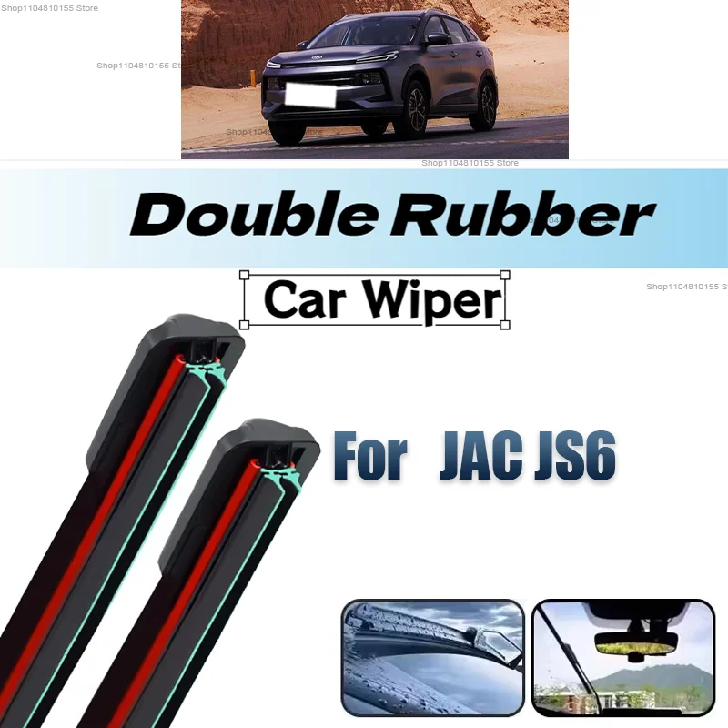 

3PCS Car Wiper for JAC JS6 2022-2024 Front Rear Windshield