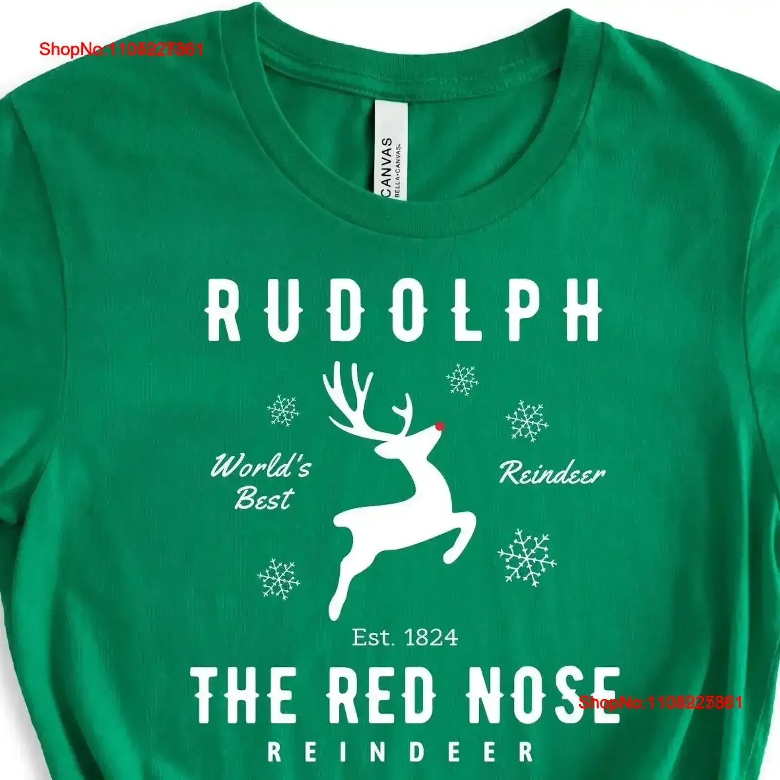 

Rudolph The Red Nosed Reindeer Christmas T Shirt Vintage Movie Xmas Sweater Cute Women Washed homme Soft vintage Washed graphic