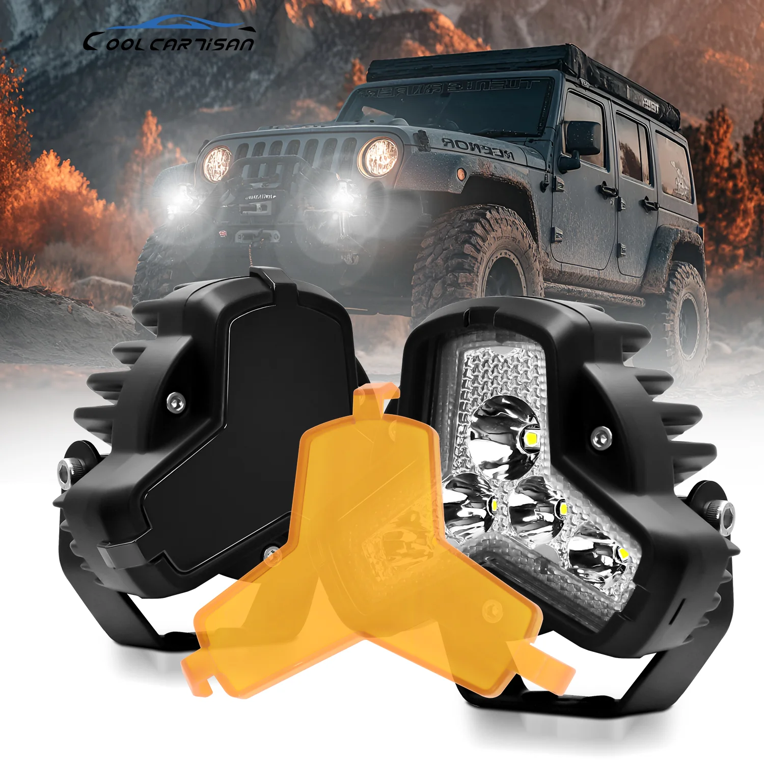 Auxiliary Work Fog Light Lighthouse Motorcycle Headlights  Long Range Led Light Bar for Motorcycle Car Trucks SUV UTV 12V 24V