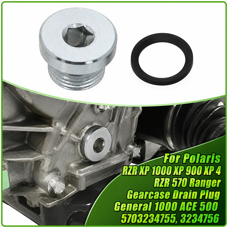 Strong Magnetic For Polaris RZR XP 1000 XP 900 XP 4 RZR 570 Ranger Gearcase Drain Plug General 1000 ACE 500 5703234755, 3234756