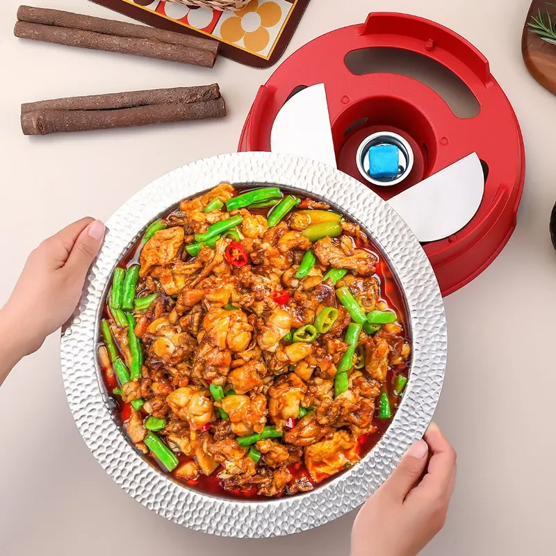 Commercial Stainless Steel Crab Pot for Hot Pot and Dry Pot Cooking with Alcohol Stove Suitable for Restaurant Bullfrog Dish