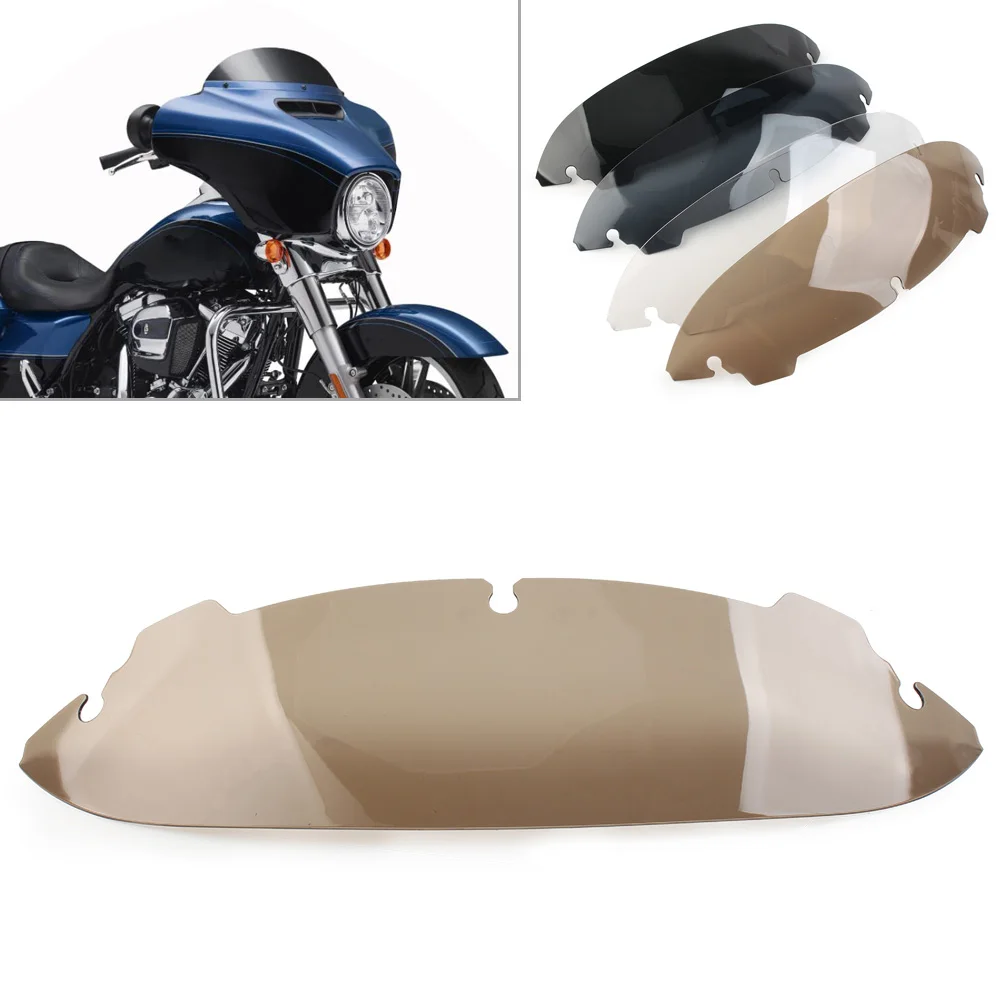 

Motorcycle 4.5" Wave Windshield Windscreen For Harley Davidson Touring Street Electra Glide Ultra Limited Tri Glide 2014-2022