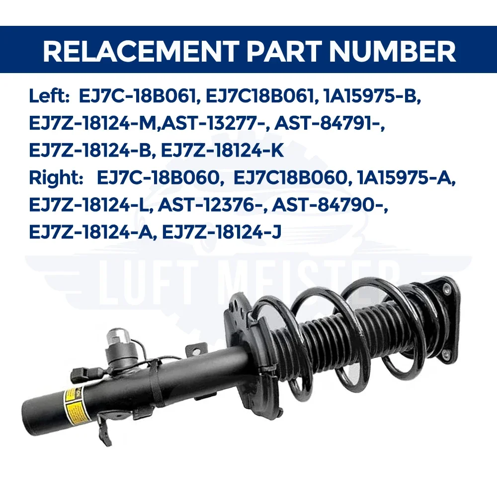 LUFT MEISTER Left And Right Front Shock Absorbers With Snubber Strut Assemblies for Lincoln MKC 2.0L 2.3L 2015-2019  EJ7C-18B061