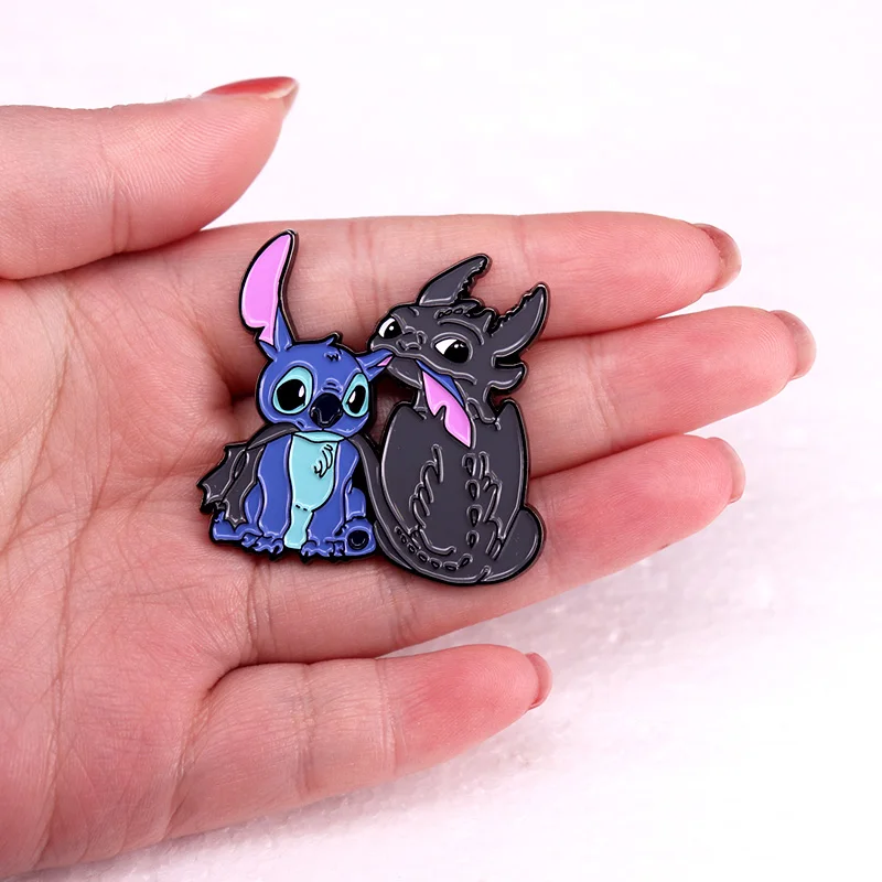 شخصية كرتونية لشخصية الهريس بروش ، دبوس المينا ، شارة لسترات الدنيم والديكور الملابس