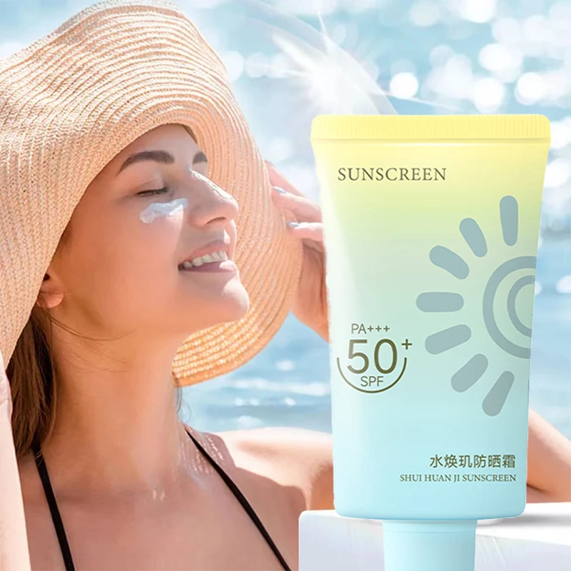 Shuihuanji Whitening Cream Zonnebrandcrème Beschermer Gezichtslichaam Solar Sun Blocker Spf50 Isolatielotion Crème Bleken Vochtinbrengende Crème