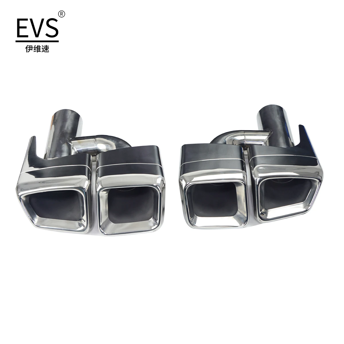 For 2011-2018 Mercedes-Benz CLS-Class W218 Exhaust Pipe Upgrade CLS AMG 63 Quad Out Square Muffler Tip Nozzle