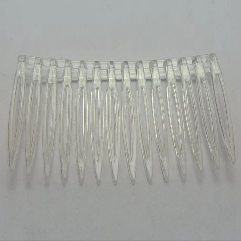 20 X Transparente Farbe Kunststoff Haar Clips Seite Kämme Pin Barrettes 70X40mm