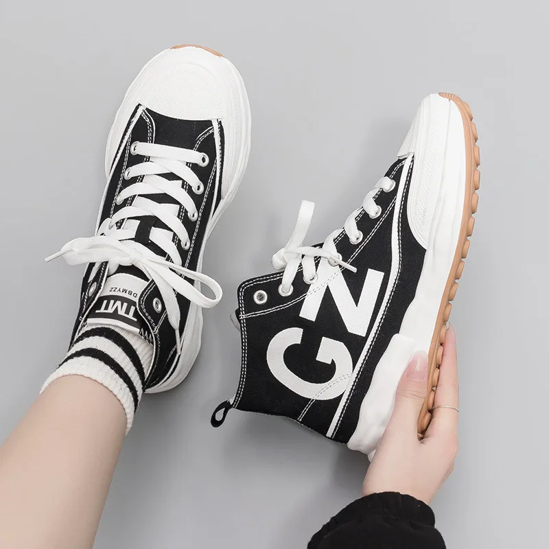 

Women Casual Canvas Shoes Ladies Height Increasing Platform Canvas Shoes Summer Breathable Running Shoes Fashion Women Sneakers