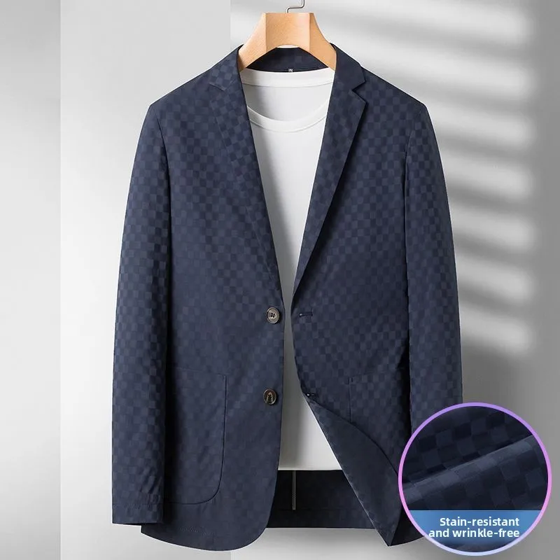 

Spring High-End Casual Men's Suit plus Size Business Outerwear Jacket Fashionable Urban Style Long Sleeve Regular Fit